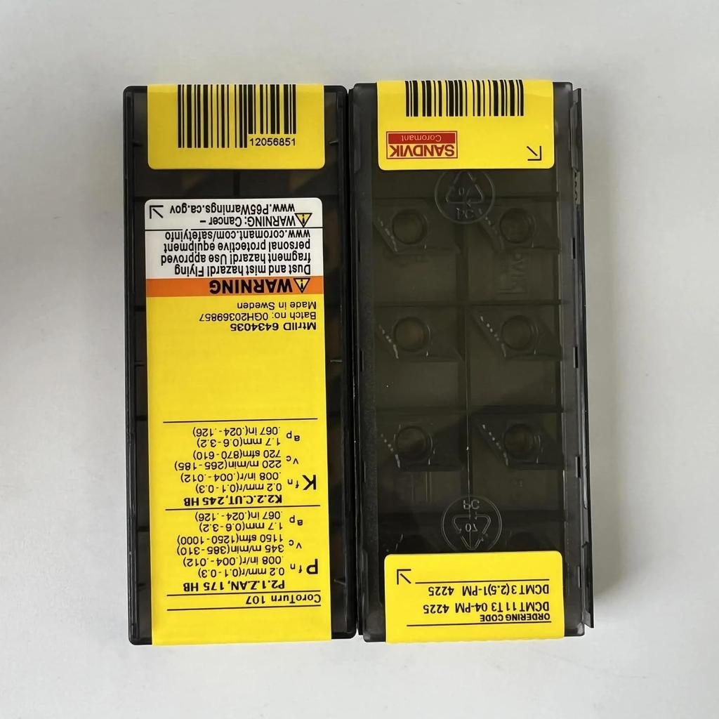 Original Sandvik / DCMT11T304-PM 4225  / CNC Lathe Carbide Blade 10 PCS