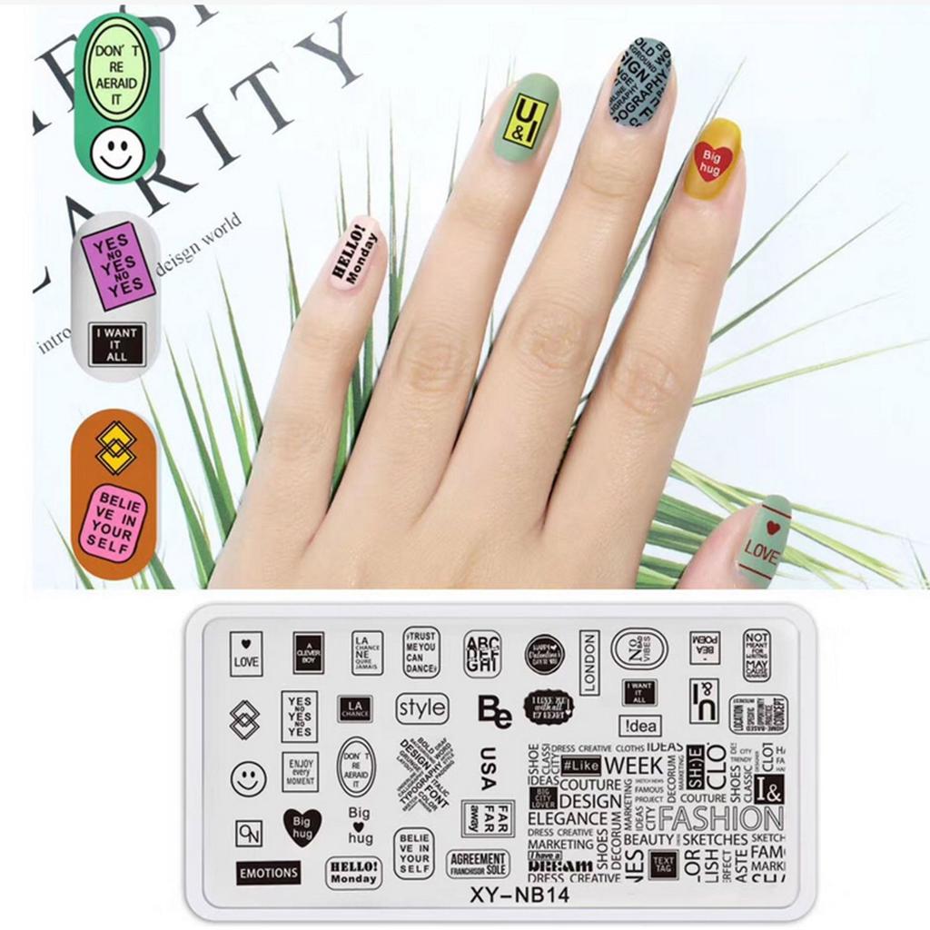 1 PC Nail Art Templates Stamping Plate Design Flower Butterfly Glass Temperature Lace Stamp Templates Plates Image Decor