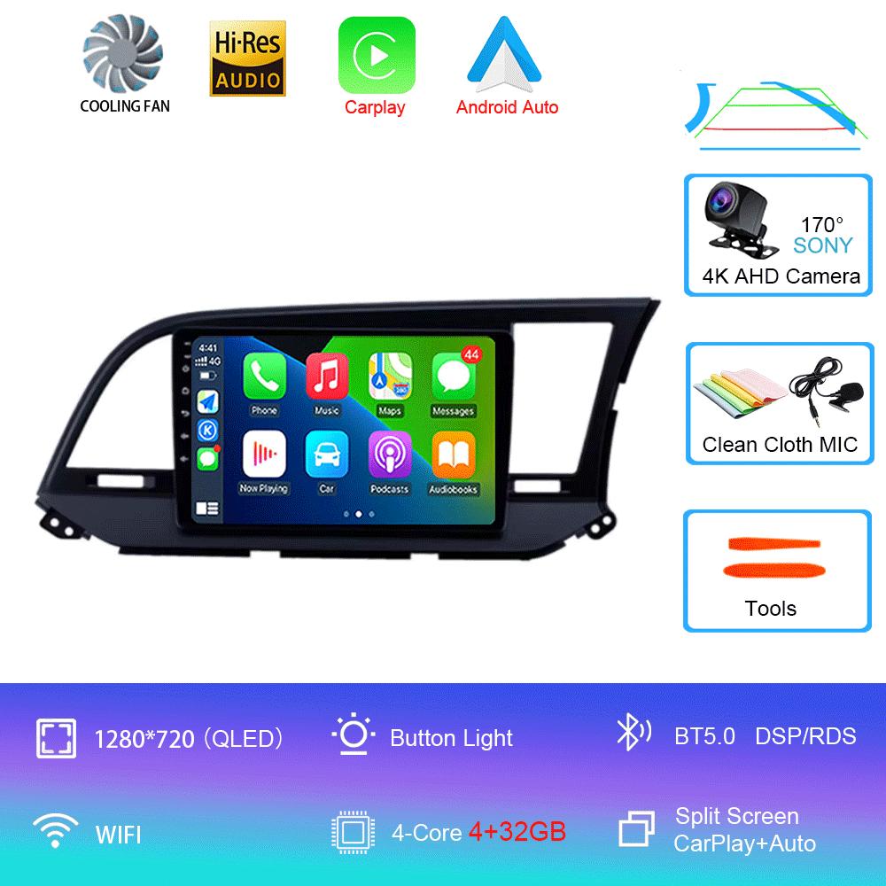 For Hyundai Elantra 6 2015 2016 2017 2018 Car Radio Android 14 Carplay GPS Navigaion Multimidia Video Player Stereo Head Unit 4G