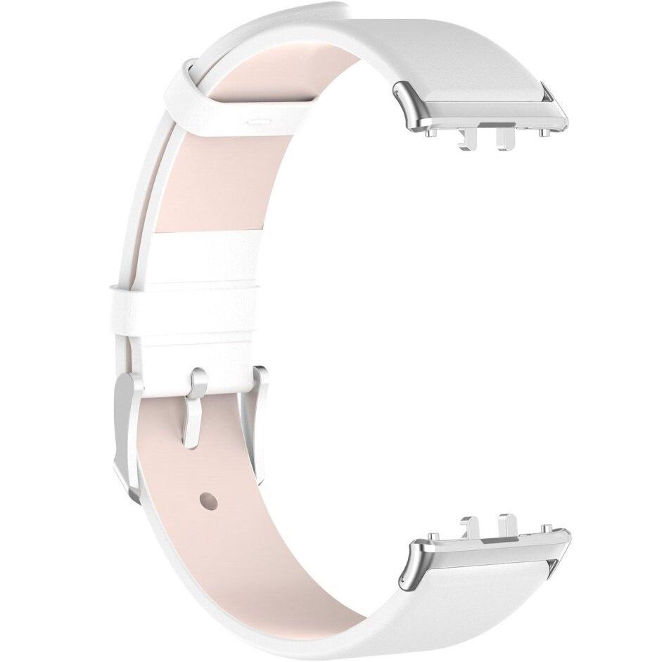 Leather Strap for Samsung Galaxy Fit 3, White