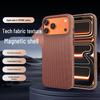 Официальный магнитный чехол из ткани для iPhone 17 Pro Max - Защитный чехол с текстурой матовой ткани