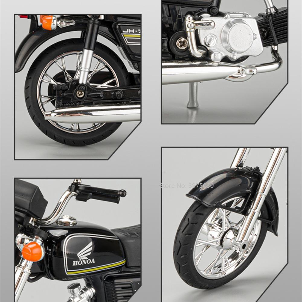 1:10 Jialing-Honda Jh-70 Xf250 Мотоциклы Игрушки Машинки Модели Сплав Литье под давлением Миниатюрные Мотоциклы Звук Свет Модель Для Детей Подарки