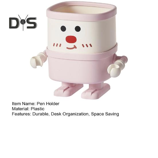 Настольный держатель для ручек, мультяшный стаканчик для хранения карандашей, многофункциональный органайзер для кистей для макияжа для домашнего офиса, школы, класса