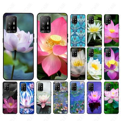 Мягкий чехол с цветами лотоса для oppo Realme 8Pro 6PRO 6i 7pro 9i 9pro C11 C21Y C21 C25Y C25S C3 Q3S XT, чехол