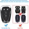 Чехол для брелока Chevy, 5-кнопочный чехол для ключей для Chevrolet Equinox Malibu Trailblazer Traverse Volt Bolt, Красный