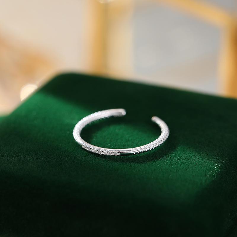 Banyan Tree S925 Серебряное бриллиантовое женское простое легкое роскошное тонкое открытое кольцо