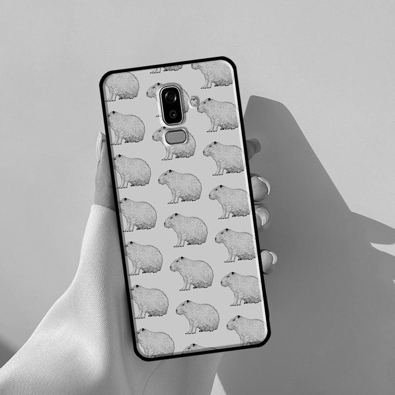 Чехол с милым животным капибарой для Samsung Galaxy J3 J5 J7 2017 A3 A5 J1 2016 J4 J6 Plus A6 A7 A8 A9 J8 2018 Coque