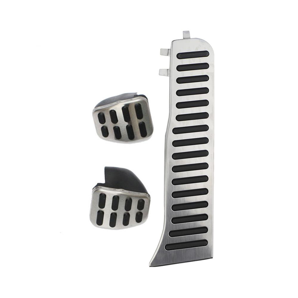 Автомобильные педали с левым рулем для Volkswagen VW Tiguan 2009-2016, нержавеющая сталь AT MT, крышка педали газового тормоза, подставка для педали