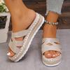 Women Slippers 2024 New Summer High Quality Slippers Ladies Solid Color Outdoor Platform Concise Casual Sandals Slides Women