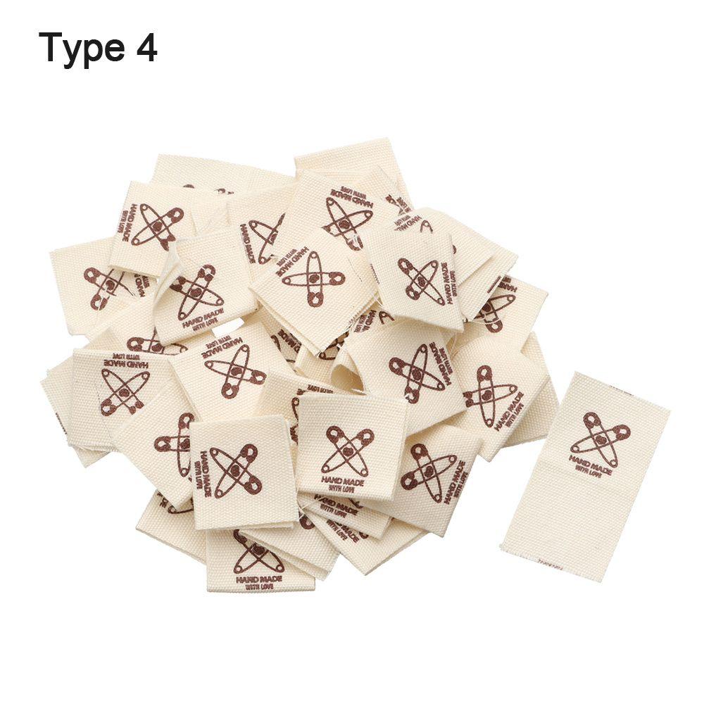 Тканые вязаные принадлежности, швейные аксессуары, бирки для одежды, ручная работа с любовью, тканевые этикетки для одежды