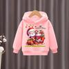 2025 Christmas Santa Claus Printed Children's Hoodie Children's Girls' Hoodie Sportswear Children's Fashion Cartoon Oversized Coat