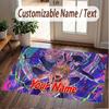Custom Name Crystal Velvet Rug,Chainsaw Man Comfortable Anti Slip Floor Mat For Room Decoration