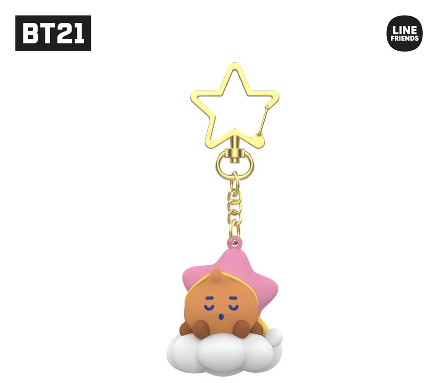 Брелок-фигурка BT21 мечта: TATA / MANG / SHOOKY / RJ, Подлинные официальные товары, 90x179x36(мм), KPOP, KBeauty, бесплатные образцы