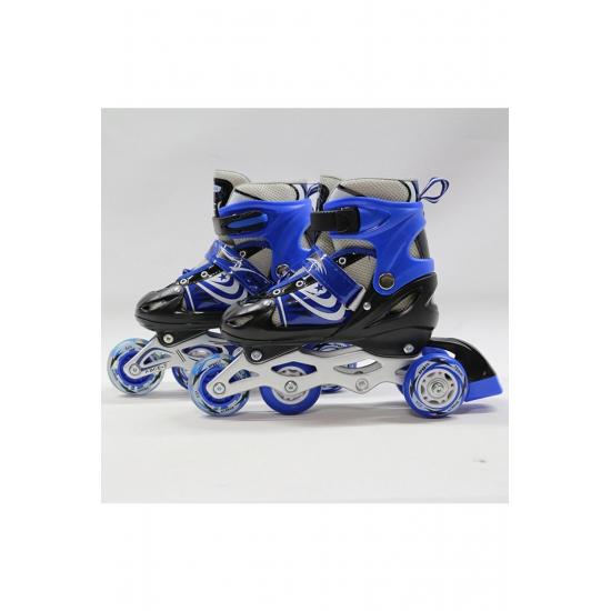 Розовый регулируемый 2 2 освещенный металлический тренировочный шлем для катания на коньках с коленом