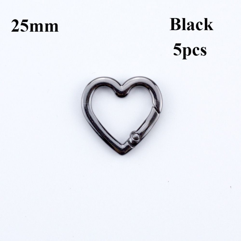 5pcs 22mm/25mm Carabiner Heart Bag Belt Buckle High Quality Push Trigger Purses Handbags Buckles