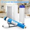 Белый мембранный картридж для воды 5 галлонов в день Бытовой очиститель воды 5-ступенчатый обратный осмос RO Сменный комплект водяных фильтров 5 шт.