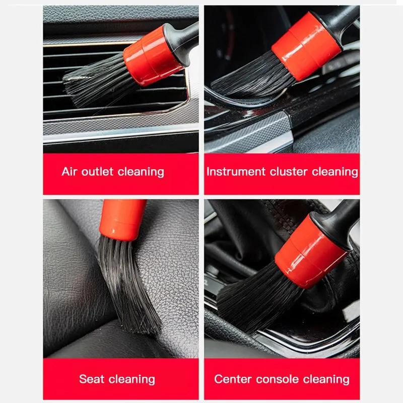 Car Detailing Brush Cleaning Tools Auto Interior Wash Brush Automotive Interior Air Outlet Cleaning Brush Car Dash Duster Brush