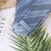 Men's Trend Business Casual Narrow 6cm Polyester Jacquard Tie Solid Color Striped Tie