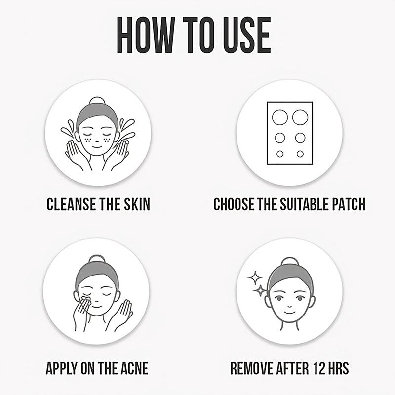 Пластырь от прыщей и угрей Водонепроницаемый инструмент для удаления прыщей и угрей Маска для лица Уход за кожей Скрытый прыщ