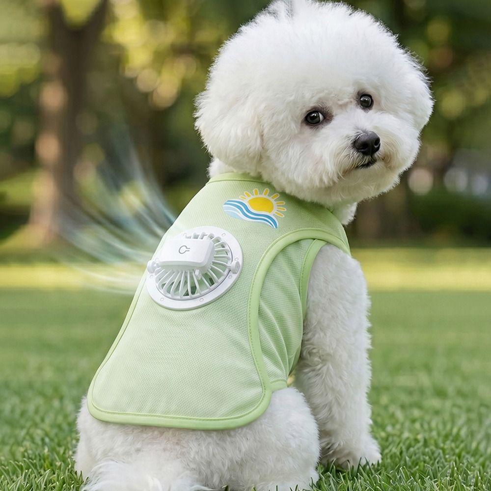USB Charging Dog Cooling Vest Built In Fan Dog Fan Vest N Cooling Dog Vest Photo Props