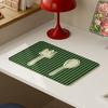 Placemat Soft Tough Non-Slip Heat Insulation Table Mat Oil-Proof Wipeable Easy
