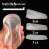 Transparent Silicone Height Boost Insoles for Men & Women - Half Pad Heel Inserts
