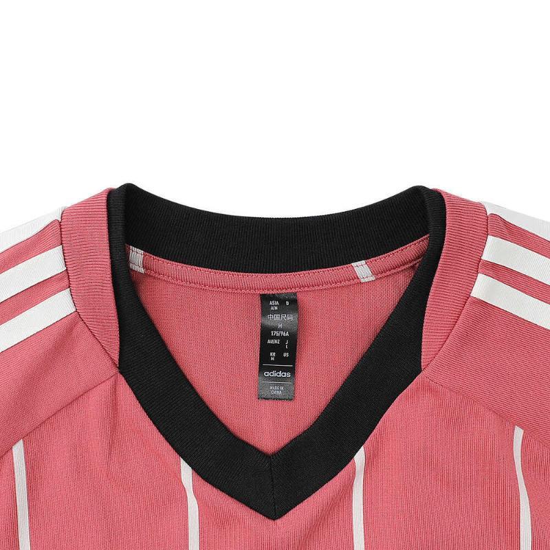 adidas Футболка Tiro с 5 полосками, пуловер, удобная мягкая футболка с коротким рукавом, мужские топы, красный JC5678