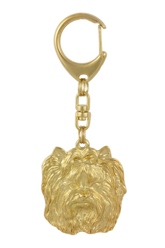 Yorkshire Terrier, Yorkie I - Gilded Key Ring with Dog In Gift Box, Handbag Decoration, Luxury Accessory by Art-Dog Brand