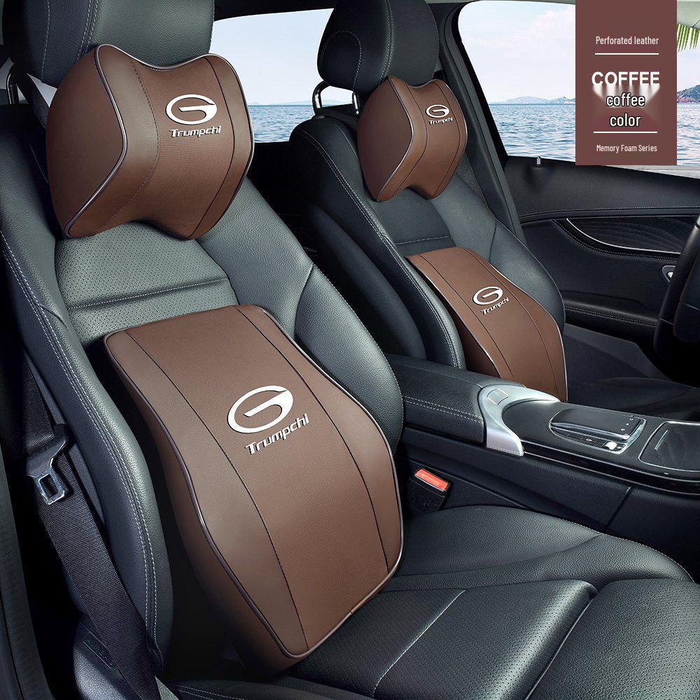 Подушка для подголовника и поясничной поддержки автомобиля Trumpchi GS3, GS4, GS8, Подушка для поддержки шеи и поясницы M6, M8, Shadow Leopard