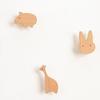 Wooden Wall Hook Lightweight Adhesive Hook with Natural Wood Grain Design Hook for Items Kids Schoolbags Hats