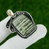Юбилейный подарок для нее Подвеска с натуральным зеленым швейцарским опалом из серебра 925 пробы