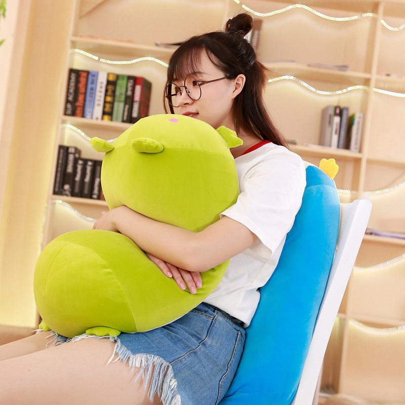 28-90CM Soft Animal Cartoon Pillow Cushion Cute Fat Dog Cat Totoro Penguin Pig Frog Plush Toy Stuffed Lovely Kids Birthyday Gift