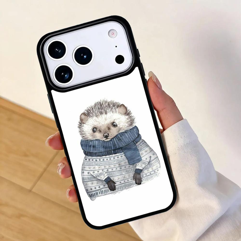 Hedgehog Mobile Phone Case for IPhone 17 AIR 16pro Max 15 14 13 12 11 Bumper Cover