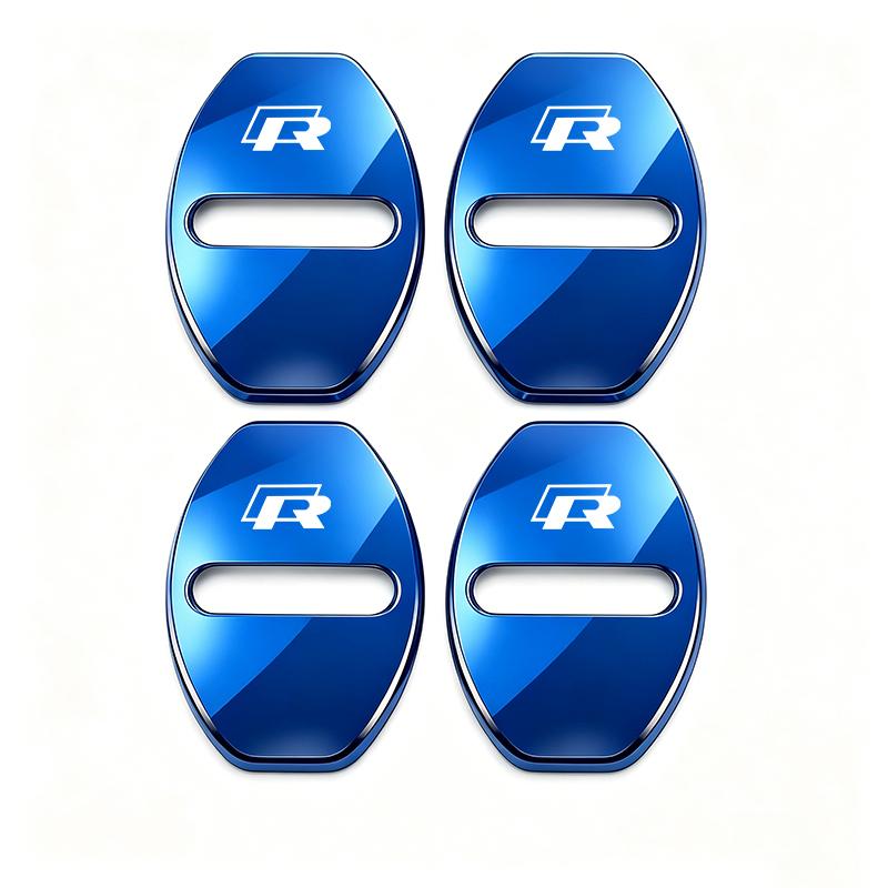 Zinc Alloy Car Door Lock Buckle Cover Protective Covers For VW GTI Polo Golf Passat Scirocco Tiguan Jetta T-ROC Touareg Taigo CC zl8