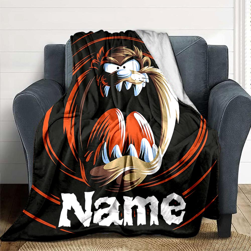Custom Name Tom Jerry Adventure Party Blanket For Couch Bed Plush Cozy Fuzzy Blanket Super Soft Warm Blankets For Fall And Winter 0916102