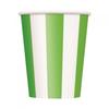 Одноразовый стаканчик в бумажную полоску (Упаковка из 6 шт.)