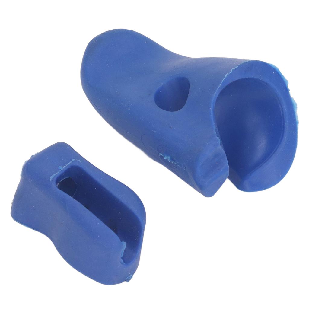 2 Pcs Violin Bow Grip Corrector Soft Reusable Silicone Violin Viola Bow Hold Teaching Aid Blue