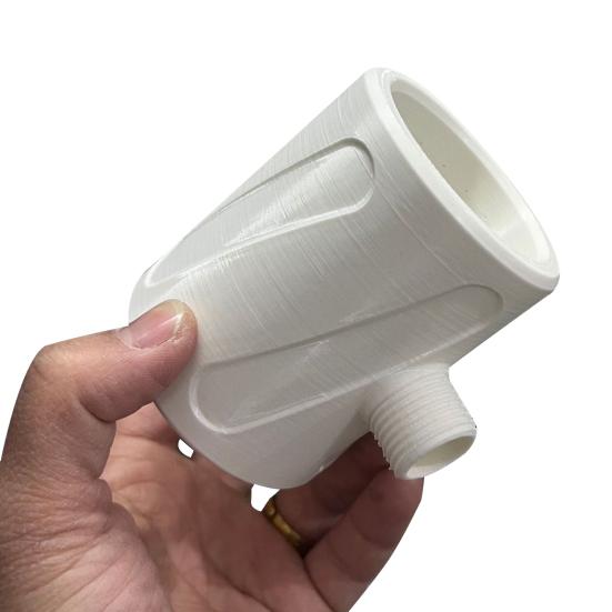 High Pressure Handheld Shower Head 3D Printed Flushing Cleaning Spiral Nozzle for Men Bathroom Accessories