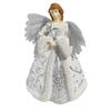 Christmas Tree Topper with Light Lighting 2D Acrylic Angel Figurine Xmas Treetop Decor Festival Party Christmas Tree Ornament