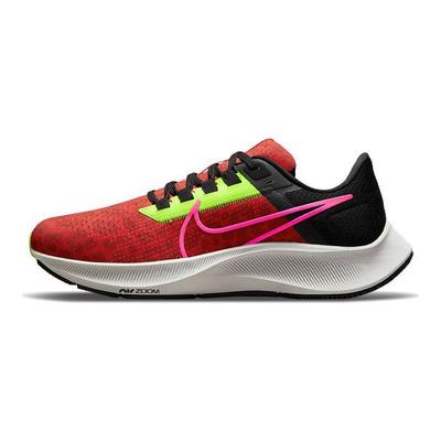 Женские кроссовки Air Zoom Pegasus 38 Chile Red Hyper Pink Черный Платиновый оттенок DM8061-600