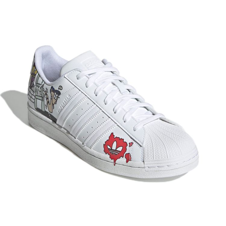 Adidas Кроссовки унисекс Superstar White Comic Cloud-White Core-Black GW5782
