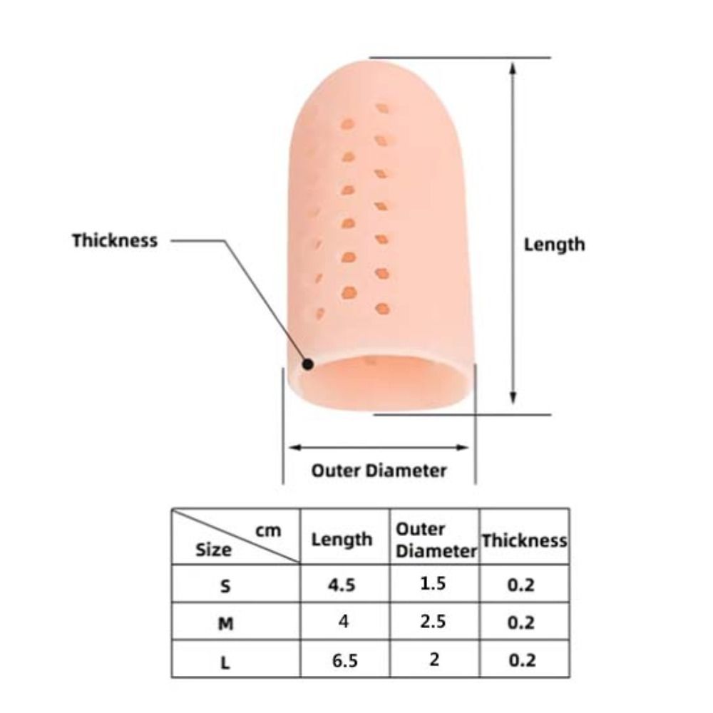 Silicone Separator Corns Calluses Blister Toe Protector Toe Separators Covers Tube With Holes