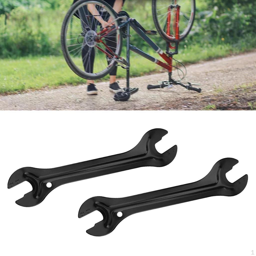 2Pcs Cone Wrench,Repair Removal Tool,Axle Nut Install Remover,Carbon Steel Double Sided Maintenance