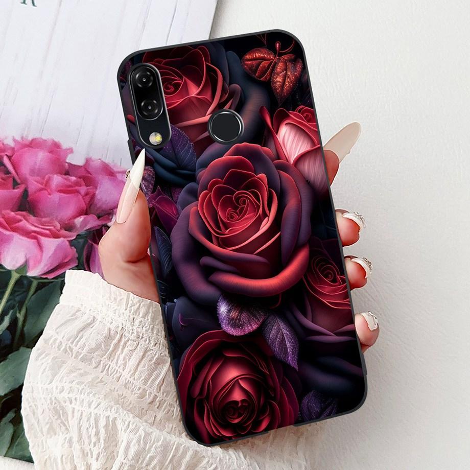 Luxury Matte Silicone Soft Case For ASUS ZENFONE 5 8 3 ZE620KL ZE520KL ZB602KL ZB601KL ZS590KL Capa Flower Loving Heart Funda