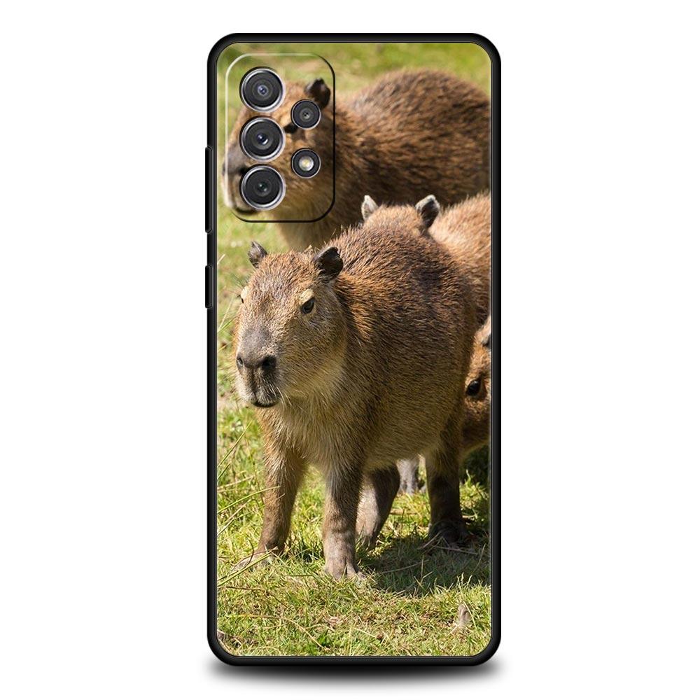 Cute Capybara Phone Case for Samsung Galaxy A51 A71 A21S A12 A11 A31 A41 A52 A32 A23 A33 A53 A73 A03S A13 5G A72 A54 A34 Cover