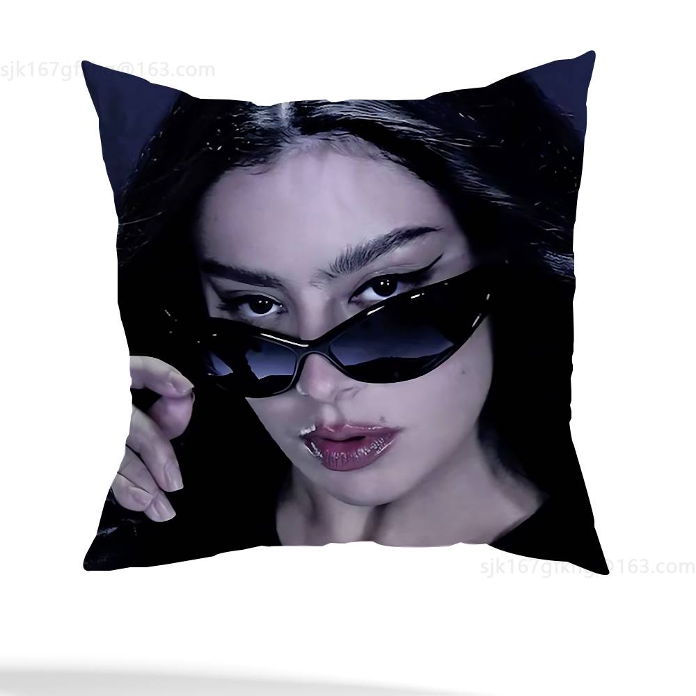 Наволочка в повседневном стиле с изображением певицы Charli Xcx, подходит для домашнего декора (исключая наполнитель)