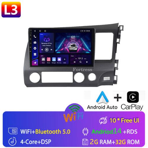 Android Car Radio Multimedia для Honda Civic RHD 2005 - 2012 Мультимедийный проигрыватель 2 Din Правый руль Навигация GPS Carplay DVD