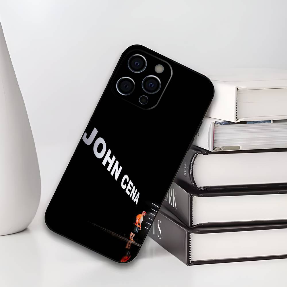 Чехол для телефона Звезда рестлинга J-John C-Cena для iPhone 17,16,15,14,13,12,11 Plus,Pro Max,XS,Мягкий черный чехол