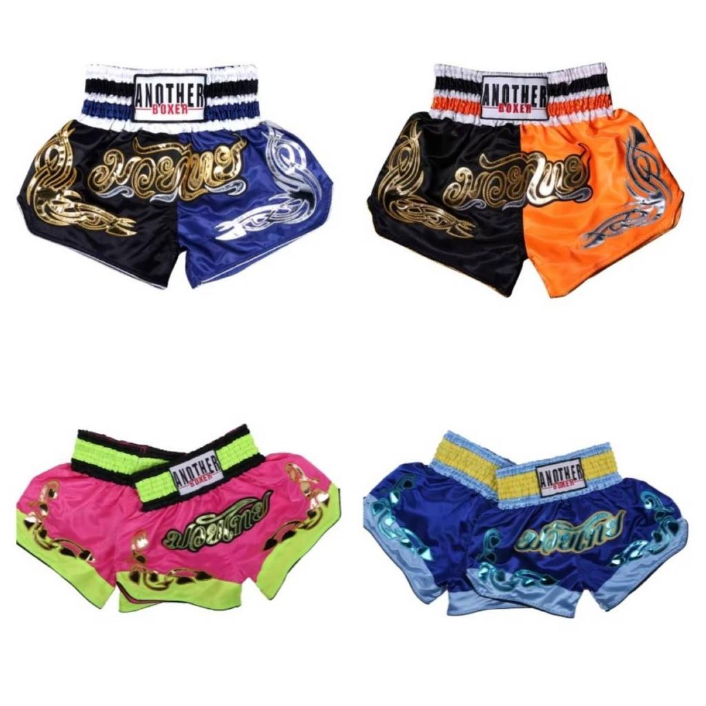 Muay Thai Shorts Pants Kickboxing Boxing MMA UFC Martial Arts Fight Unisex Men Women Kid Quick Dry Print Elastic High Waist Polyester Training