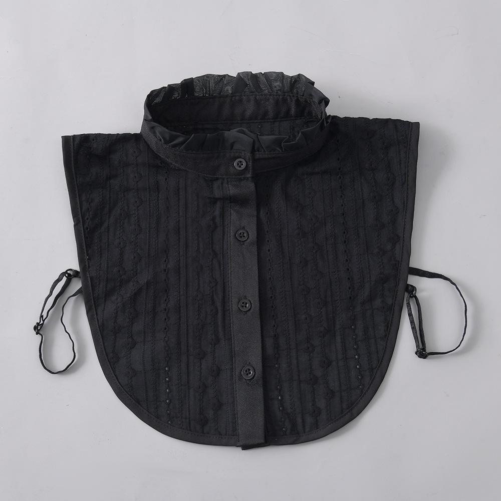 New Autumn and Winter Collection with Versatile Interior Fake Collar Decoration, Ruffle Edge Stand Collar, Pure Cotton Decoratio